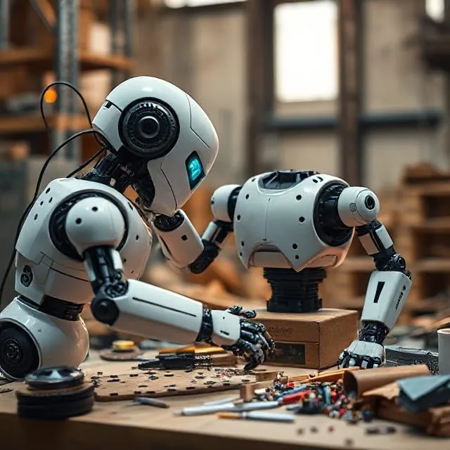 Robot fails project